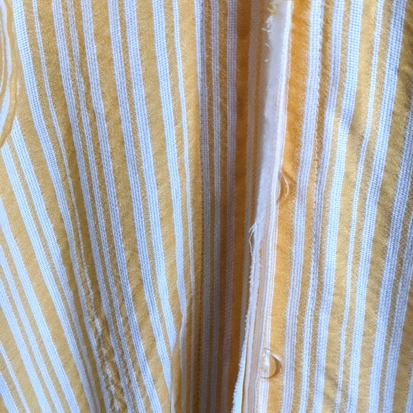 Skylar + Madison Dress | Button Yellow V Neck Belted - Picture 6 of 8